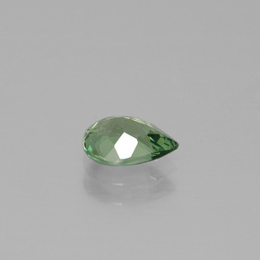 Apatita Azul verde Natural 0.66ct, Formato de pêra, VVS-VS