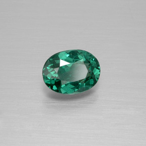 Apatita verde natural 0,76ct, corte oval, VS