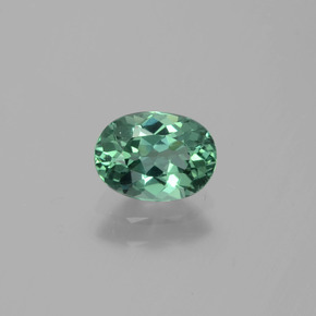 Apatita verde natural 0,82ct, corte oval, VVS-VS