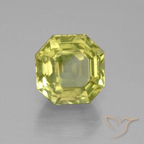 Apatita Luz amarela Natural 7.91ct, Corte Octógono / Esmeralda, VS