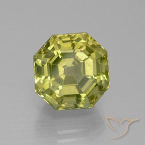 Apatita Amarelo esverdeado Natural 9.46ct, Corte Octógono / Esmeralda, VS