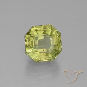Apatita amarelo médio Natural 5.75ct, Corte Octógono / Esmeralda, VS-SI