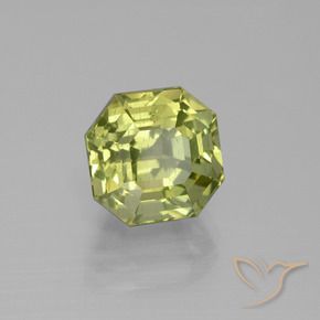 Apatita amarelo médio Natural 5.48ct, Corte Octógono / Esmeralda, VS