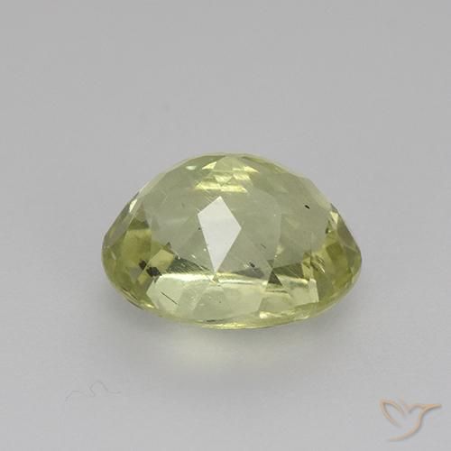 Apatita Verde amarelado Natural 1.73ct, oval, VS-SI