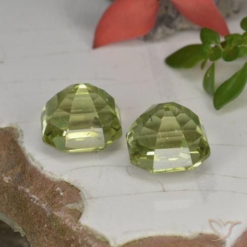 Pedras preciosas de Apatita Verde amarelado natural de 6.98 ct, Corte Octógono / Esmeralda, VS-SI