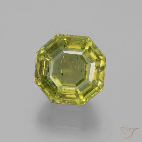 11.16ct Natural Verde Floresta Quente Apatita, Corte Esmeralda, VS-SI