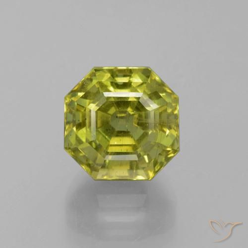 11.26ct Natural Verde Floresta Quente Apatita, Corte Esmeralda, VS-SI