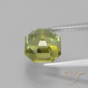 Apatita Verde Terroso Claro Natural 3.55ct, Corte Octógono / Esmeralda, VS