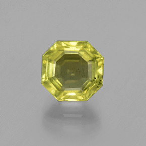 Apatita verde natural 2,71ct, corte esmeralda, VS