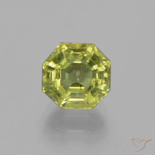 3.36ct Natural Luz verde Apatita, Corte Esmeralda, VS