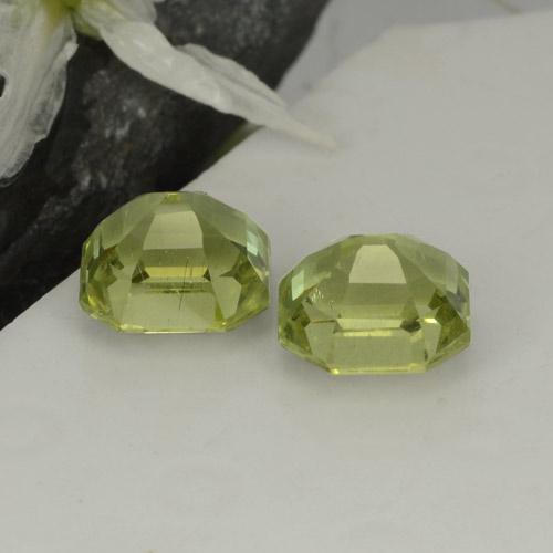 Pedras preciosas de Apatita Amarelo verde natural de 4.73 ct, Corte Esmeralda, VS