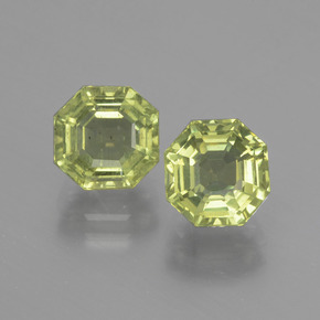 Pedras preciosas de apatita verde natural de  ct, corte esmeralda, VS