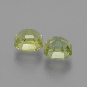 Pedras preciosas de apatita verde natural de  ct, corte esmeralda, VS