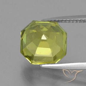 Apatita Verde Floresta Quente Natural 6.16ct, Corte Octógono / Esmeralda, VS-SI