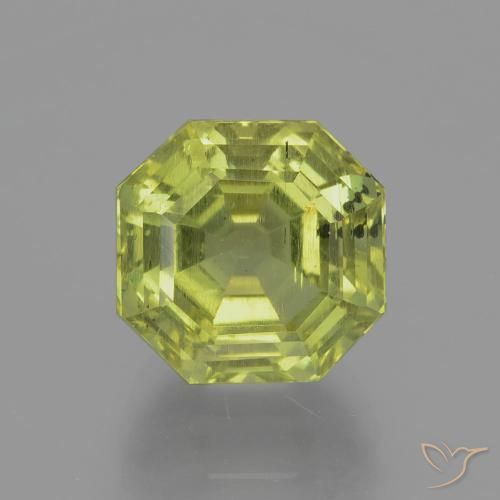Apatita verde natural 8,10ct, corte esmeralda, VS-SI