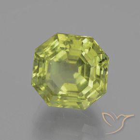 Apatita verde natural 8,10ct, corte esmeralda, VS-SI