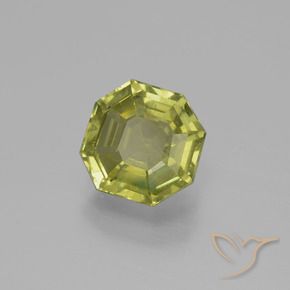 Apatita Verde Floresta Quente Natural 2.64ct, Corte Octógono / Esmeralda, VS