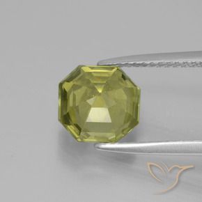 Apatita Verde Floresta Quente Natural 2.64ct, Corte Octógono / Esmeralda, VS