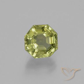 Apatita Verde Terroso Quente Natural 2.33ct, Corte Octógono / Esmeralda, VS