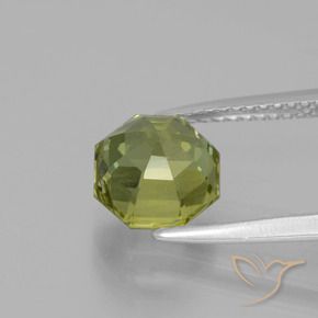 Apatita Verde amarelado Natural 2.76ct, Corte Esmeralda, VS