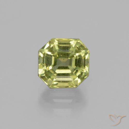 2.37ct Natural Verde amarelado Apatita, Corte Esmeralda, VS