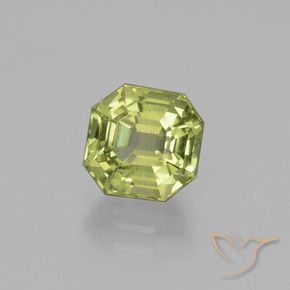 Apatita Verde amarelado Natural 2.37ct, Corte Octógono / Esmeralda, VS