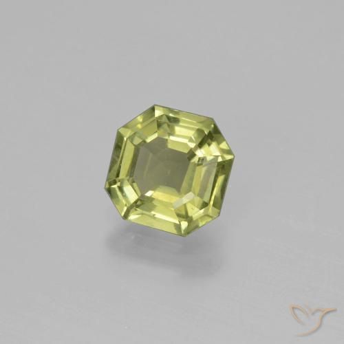 Apatita Verde Terroso Quente Natural 1.26ct, Corte Octógono / Esmeralda, VS