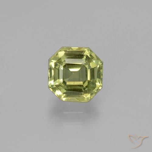 1.64ct Natural Verde amarelado Apatita, Corte Esmeralda, VS