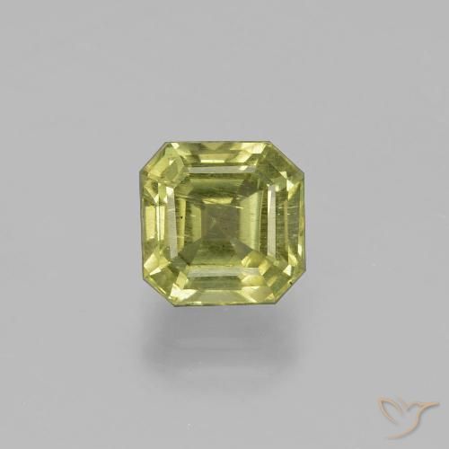 1.95ct Natural Verde amarelado Apatita, Corte Esmeralda, VS