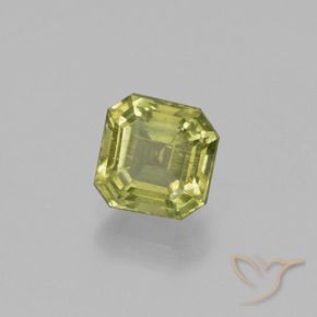 Apatita Verde amarelado Natural 1.95ct, Corte Octógono / Esmeralda, VS