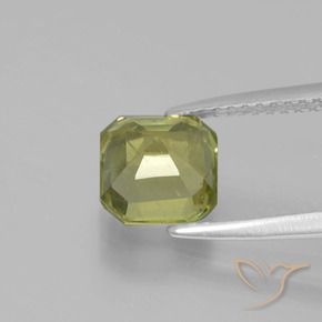 Apatita Verde amarelado Natural 1.95ct, Corte Octógono / Esmeralda, VS