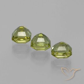 Pedras preciosas de Apatita Verde Terroso Quente natural de 4.15 ct, Corte Octógono / Esmeralda, VS
