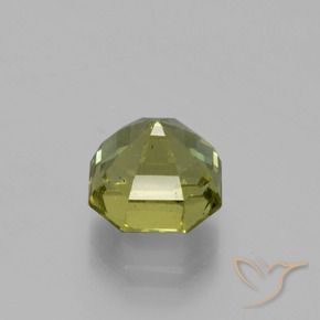 Apatita Verde Terroso Quente Natural 3.76ct, Corte Octógono / Esmeralda, VS