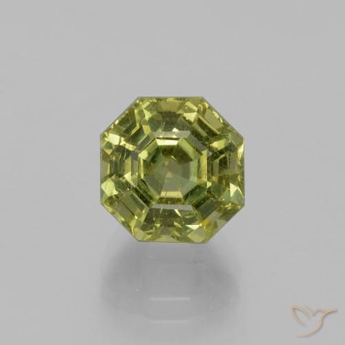 4.35ct Natural Medium Light Green Apatita, Corte Esmeralda, VS