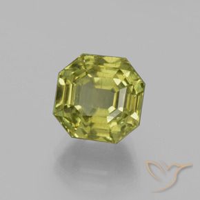 Apatita Verde Terroso Quente Natural 4.68ct, Corte Octógono / Esmeralda, VS
