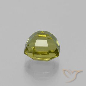 Apatita Verde Terroso Quente Natural 4.68ct, Corte Octógono / Esmeralda, VS