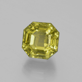 Apatita verde natural 5,11ct, corte esmeralda, VS-SI