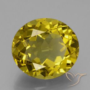 Apatita Amarelo escuro Natural 10.00ct, oval, VS