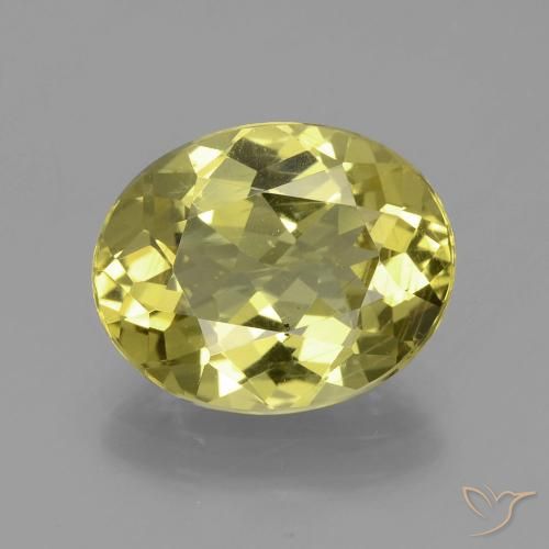 4.67ct Natural Amarelo Abacaxi Apatita, oval, VS