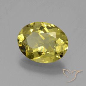 Apatita amarelo médio Natural 3.12ct, oval, VS