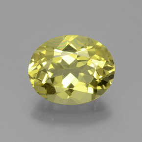 Apatita amarelo natural 3,80ct, corte oval, VVS-VS
