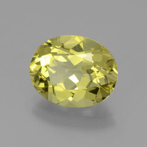 Apatita amarelo natural 3,80ct, corte oval, VVS-VS