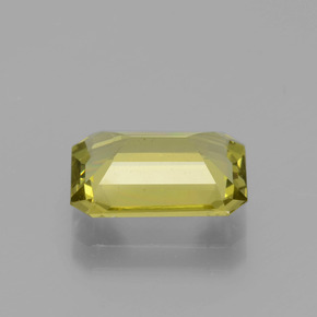Apatita amarelo natural 2,95ct, corte esmeralda, VS