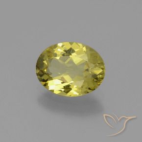 Apatita amarelo médio Natural 1.46ct, oval, VS