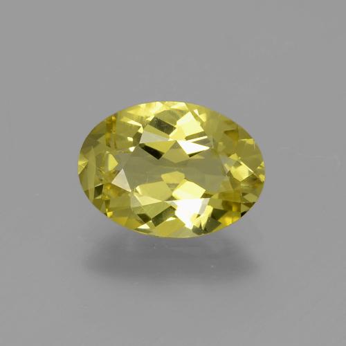 Apatita amarelo natural 1,80ct, corte oval, VS