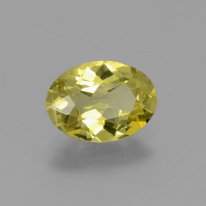 Apatita amarelo natural 1,80ct, corte oval, VS
