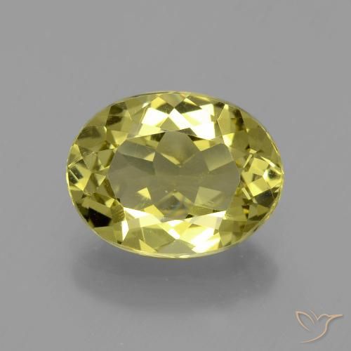 3.49ct Natural amarelo médio Apatita, oval, VS
