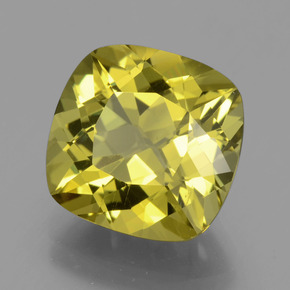 Apatita amarelo médio Natural 7.83ct, Almofada cortada, VS