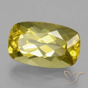 Apatita Amarelo acastanhado Natural 9.99ct, Almofada, VVS-VS