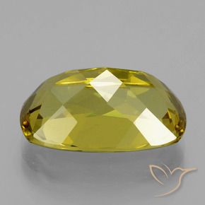 Apatita Amarelo acastanhado Natural 9.99ct, Almofada, VVS-VS